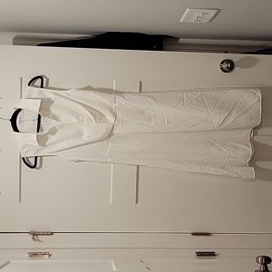 Greer collard midi dress